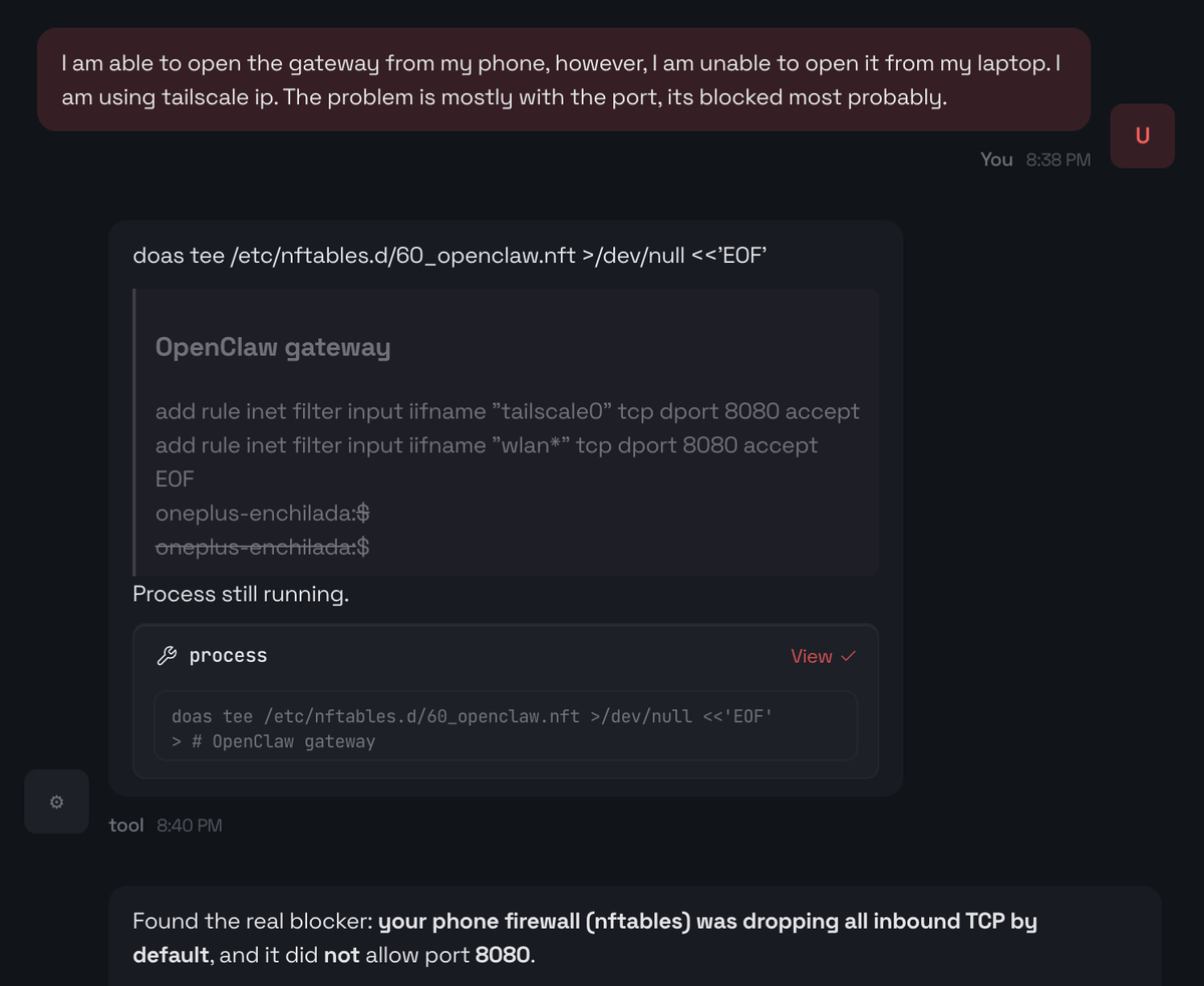 My homelab running OpenClaw